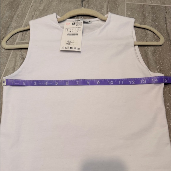NWT Zara Classic White  Cropped Tank Top - Picture 6 of 9